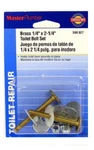 Plumb Shop Div Brasscraft 599027 2-PACK Toilet Bolts Quantity 12. Fixed Price $45.97.
