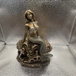 Summit Collection Art Nouveau Bronze Metal Colored Female Mermaid. Fixed Price $35.00.