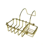 Swivel Soap And Sponge Claw Foot Shower Caddy In Polished Brass. Fixed Price $90.99.