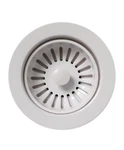 New Whitehaus Collection 3 1/2" Basket Stainer Wht. Fixed Price $40.00.
