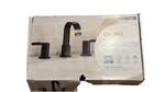 Origin 21 Veda Matte Black Widespread 2-HANDLE Watersense Bathroom Sink Faucet. Fixed Price $90.00.