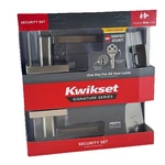 Kwikset Perth Keyed Entry Lever & Single Cylinder Deadbolt Door Lock 99910-092. Fixed Price $39.95.