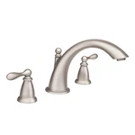 Moen Caldwell 86440SRN Deck Mounted Roman Tub Faucet Trim In Spot Resist Brushed. Fixed Price $195.99.