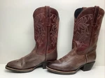Vtg Mens Jb Dillon Cowboy Brown Boots Size 9.5. Fixed Price $69.99.