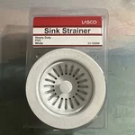 Lasco 03-1059W Hd Pvc Kitchen Strain, 4.5 X 3.4, Whit. Fixed Price $17.00.