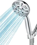 High Pressure Handheld Shower Head, 6 Spray Settings With. Fixed Price $34.34.