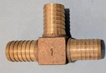 1 In. X Barbed Brass Yard Hydrant Tee (new) (free Shipping). Fixed Price $22.75.