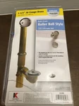 Keeney 595RB Bath Drain Waste & Overflow Chrome 20 Ga. Brass 1-1/2 Missing Stop. Fixed Price $30.00.