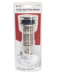 Danco 319930 Brushed Nickel Push-button Drain For Sinks Without Overflow. Fixed Price $34.99.