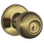 Schlage Lock J54-CNA-609 Entry Knob 2-3/8" To 2-3/4" Antique Brass 5-PIN. Fixed Price $51.41.