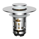 Hibbent Upgraded 3 1 Bathroom Sink Drain Strainer Universal Pop Stopper. Fixed Price $13.64.