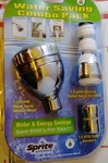 Sprite Water Saving Combo Pack Shower Kitchen Bath Heads 3 Spray Swivel Aerators. Fixed Price $19.85.