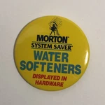 Morton System Saver Water Softeners Advertising Pin Walmart Yellow Salt. Fixed Price $14.89.