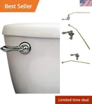 Durable Chrome Toilet Tank Lever - Right Side Handle Effortless Upgrades. Fixed Price $17.99.