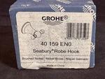 Grohe Seabury Robe Hook - 40 159 Eno. Fixed Price $50.99.