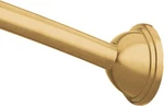 Moen CSR2160BG 54"-72" Adjustable Curved Shower Rod, Wall Mounted Brushed Gold. Fixed Price $34.90.