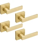 Ehomeware 4 Pack Satin Brass Half Dummy Levers, Heavy Duty Left Or Right Handed. Fixed Price $25.00.