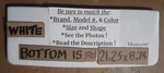 See Chart White Crane N547 N576 N550 4-15-001 Toilet Tank Lid Cover Top. Fixed Price $78.00.