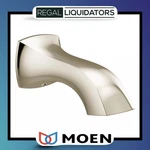 Moen Polished Nickel Voss 7-15/16" Non-diverter Tub Spout (191956NL). Fixed Price $49.99.