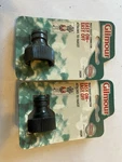 Lot Of 2 Gilmour 39QM Male Faucet Connector, Black. Fixed Price $20.00.