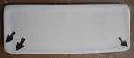 White Sears Universal Rundle Urc 3441 738.4966 4450 Toilet Tank Lid. Fixed Price $78.00.