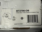Delta BT2796-OB Windemere Roman Tub Trim Only Oil Rubbed Bronze. Fixed Price $115.00.
