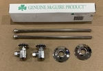 Sink Supply Lines W/ Angled Valve Stop Polished Chrome 1/2" Ips X 3/8" Od Wh. Fixed Price $29.95.