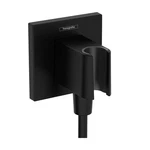 Hansgrohe 26889671 Fixfit Wall Outlet With Handshower Holder In Matte Black. Fixed Price $182.70.