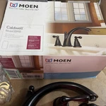 Moen 86440BRB Caldwell Deck Mount Roman Tub Faucet 3 Hole Mediterranean Bronze. Fixed Price $108.90.
