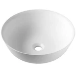 Kraus Natura Round Vessel Composite Bathroom Sink White-certified Refurbished. Fixed Price $87.16.
