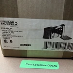 Chicago Faucets 628-ABCP Single Water Pedal Box Chrome Plate Full Flow. Fixed Price $219.45.