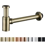 Random Brass Contemporary Round Bottle Trap 1/4 Basin Sink Waste Drain Kit. Fixed Price $99.87.