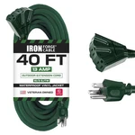 Iron Forge Cable 40 Foot Outdoor Extension Cord With 3 Electrical Power Outle.... Fixed Price $56.77.