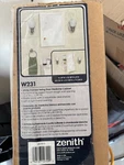 Zenith W231 White Framed Swing Door Medicine Cabinet Plastic Wall Mount Adjusta. Fixed Price $35.00.