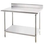 Advance Tabco KLG-304 Work Table, 30" Top, With Splash At Rear Only, 48". Fixed Price $1099.20.