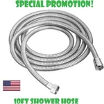 10FT Shower Head Hose Handheld Extra Long Stainless Steel Bathroom Flexible Tube. Fixed Price $6.99.