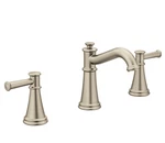 Moen Belfield 8" Brushed Nickel Widespread 2 Handle Bathroom Faucet Trim T6405BN. Fixed Price $219.99.