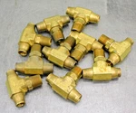 Brass Swivel Tee Pipe Fitting 1/2" Push Connect X Npt Lot Of Ten (10). Fixed Price $43.99.