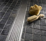 Quartz By Aco Linear Shower Drain Metal Covers Quadrato. Fixed Price $722.00.
