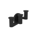 Ginger 4610T/MB Triple Pivoting Robe Hook, Matte Black - Slight Wear. Fixed Price $125.36.