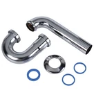 Dearborn 704-1 P-trap Without Cleanout 17 Gauge Chrome Plated Brass. Fixed Price $25.00.