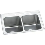 Elkay DLR3322124 Lustertone Classic Equal Double Drop-in Stainless Steel Sink. Fixed Price $383.59.