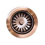 Signature Hardware 483692 4.5" Garbage Disposal Flange W/stopper - Satin Copper. Fixed Price $40.90.