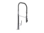 Kohler 24982-CP Purist Kitchen Faucet W/ 3-FN Sprayhead Slight Wear. Fixed Price $375.75.