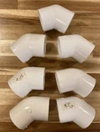 Lot Of 7 Genova 45 Degree Elbow Socket Schedule 40 Pvc. Fixed Price $24.99.