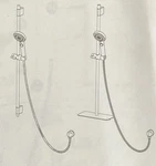 Jacuzzi Hand Held Shower-head W/slide Bar W/soap Dish Chrome Fx-hndshlf-ch G5. Fixed Price $149.00.