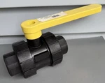 Green Leaf 1-1/4" Full Port Ball Valve Polypropylene Fnpt X 125 Psi 140. Fixed Price $19.95.