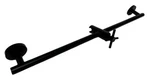 Speakman SA-1002 Neo 25-3/4" Wall Mounted Slide Bar In Matte Black. Fixed Price $295.99.