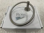 Rohl LO4STN Lombardia Towel Ring - Satin Nickel. Fixed Price $129.99.