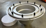 Blucher 775.003.110 - 4" Outlet Lower Part Stainless Steel Ind Floor Drain. Fixed Price $97.49.
